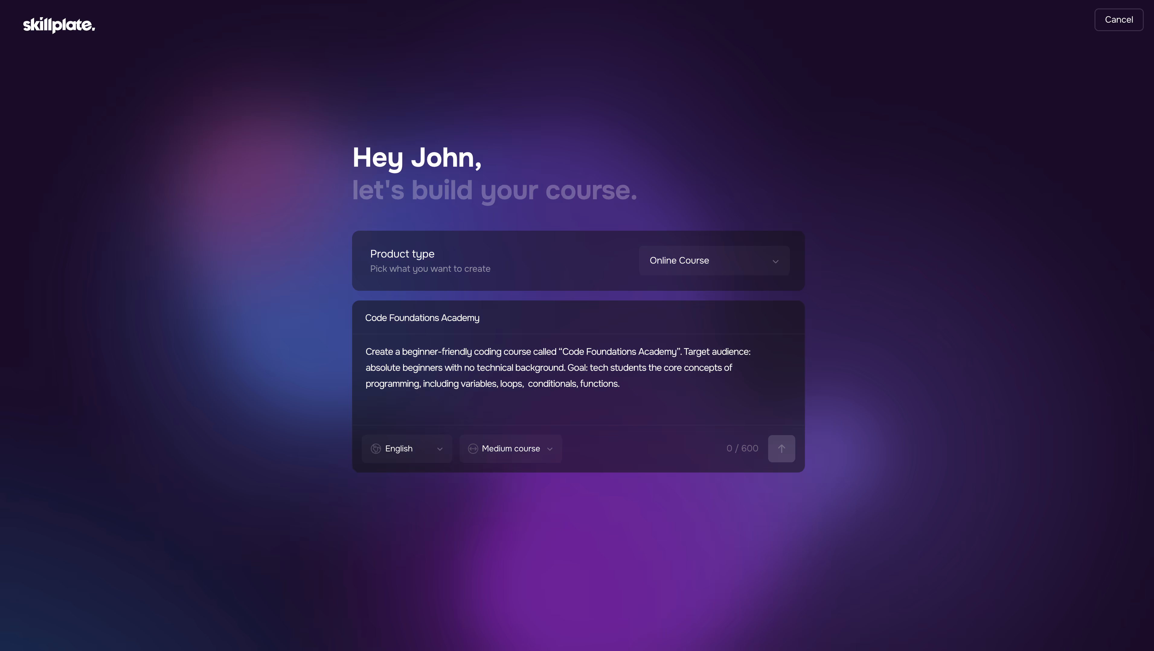 AI Product Builder screenshot